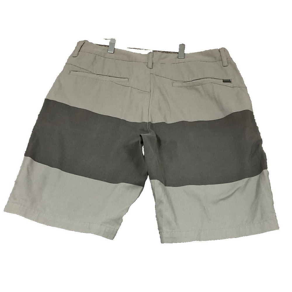 Volcom Two Tone Gray Chino Summer Resortwear Casual Modern Straight Shorts‎ 38W